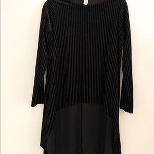Black long sleeve top